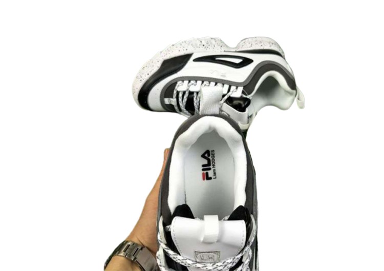 נעלי פילה-Fila Disruptor 2 Premium Athletic Shoes-WHITE-BLACK – תמונה 8