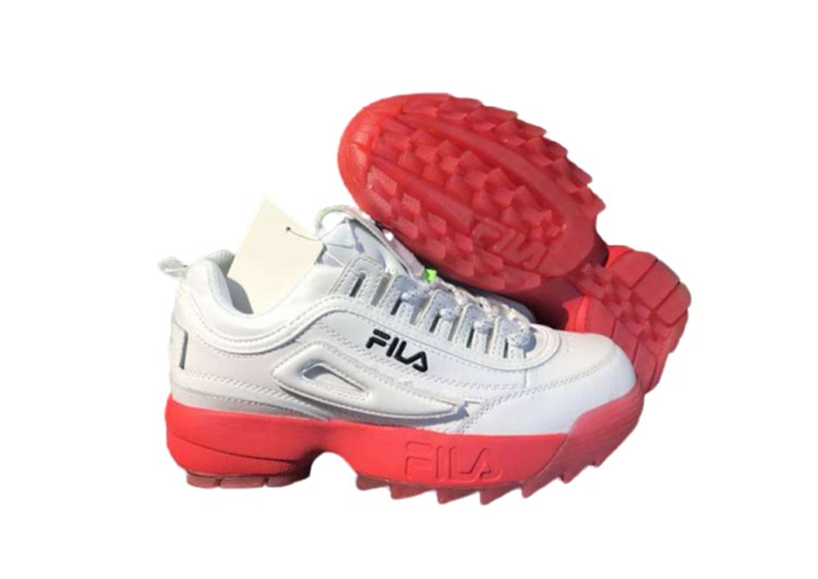 נעלי פילה-Fila Disruptor 2 Premium Athletic Shoes-WHITE-MAHOGANY – תמונה 6