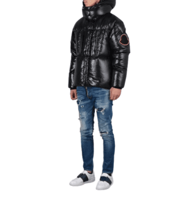 MONCLER COATS BLACK