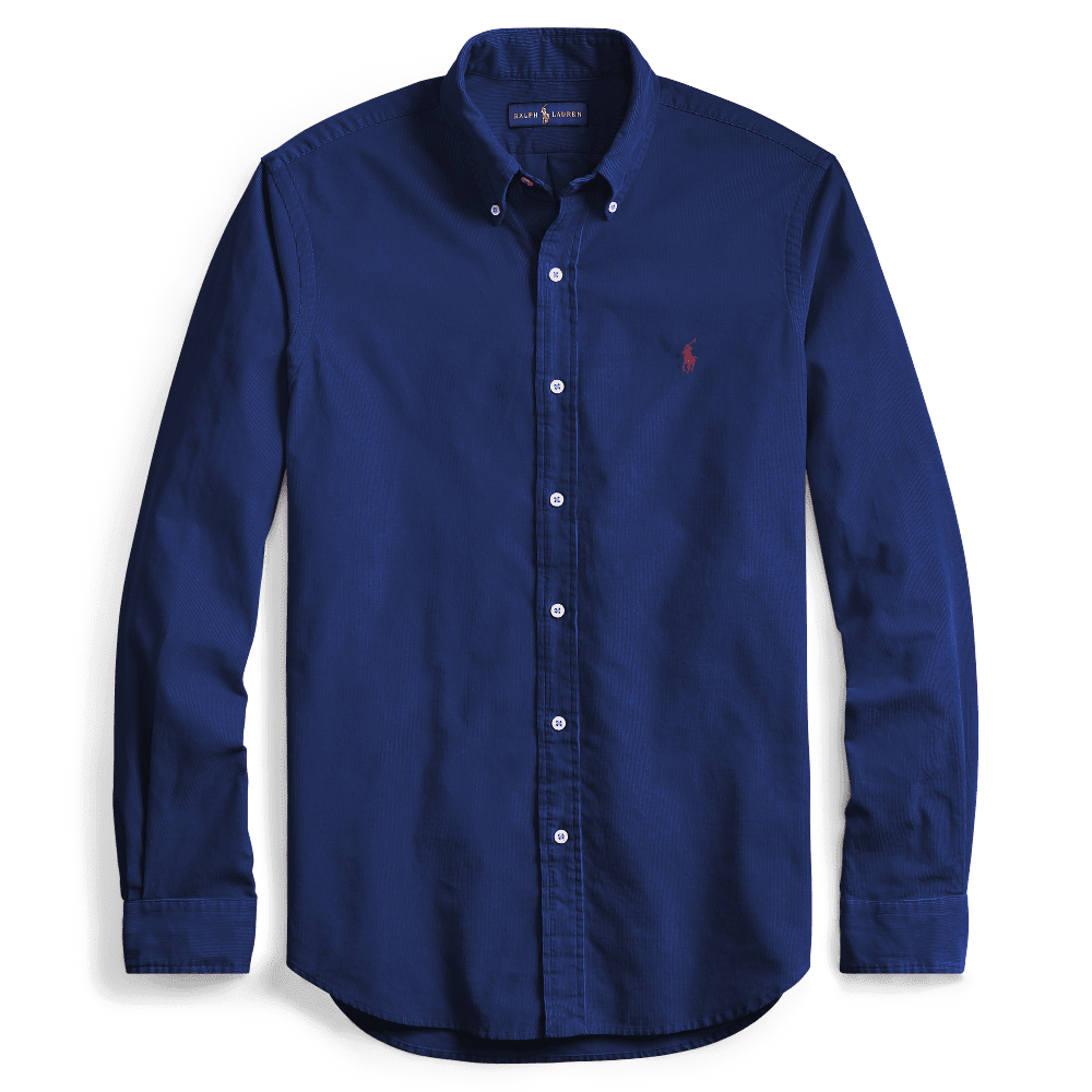 ראלף לורן-RL SHIRT MEN'S LONG BLUE