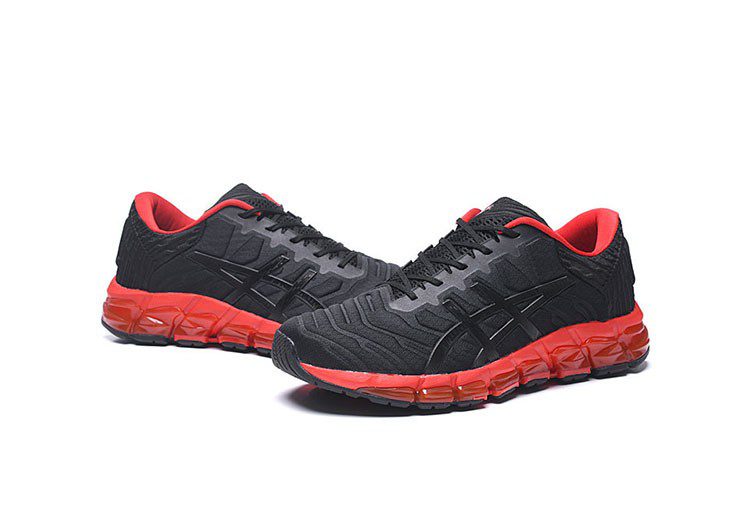 נעלי אסיקס-ASICS - Black & Dark Red – תמונה 5