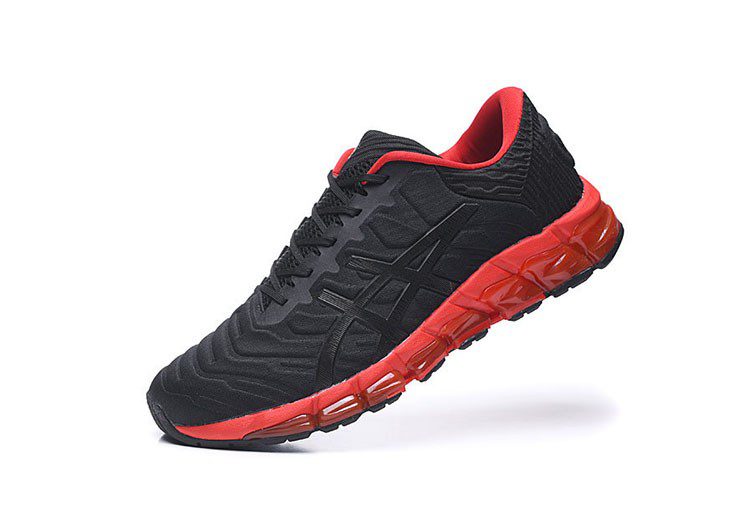 נעלי אסיקס-ASICS - Black & Dark Red – תמונה 3
