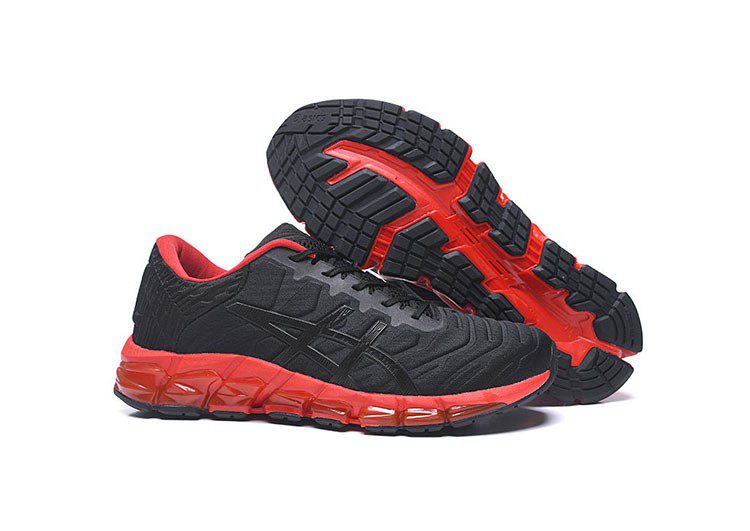 נעלי אסיקס-ASICS - Black & Dark Red – תמונה 7