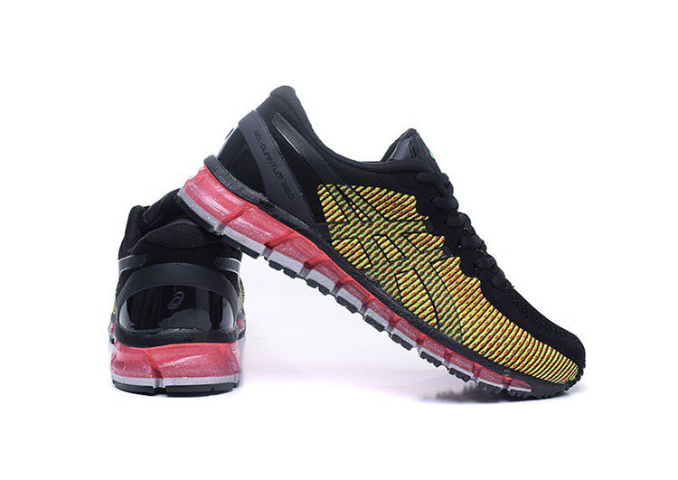 נעלי אסיקס-ASICS - Black & Fluorescent – תמונה 5