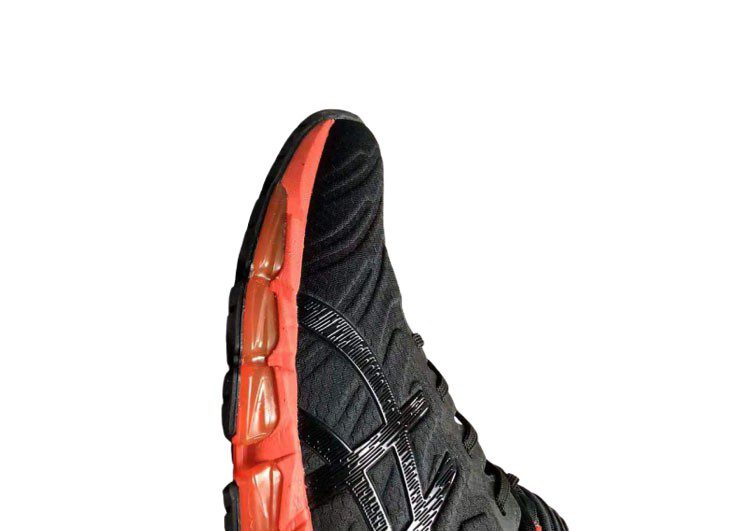 נעלי אסיקס-ASICS - Black & Light Red – תמונה 5