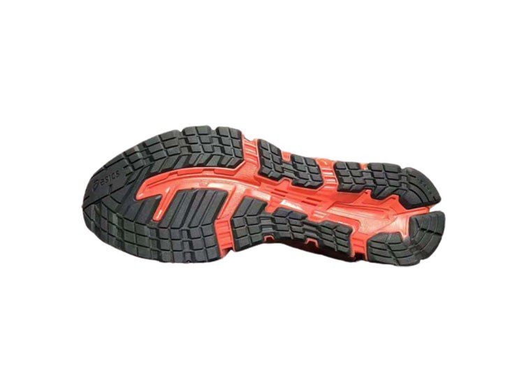 נעלי אסיקס-ASICS - Black & Light Red – תמונה 9