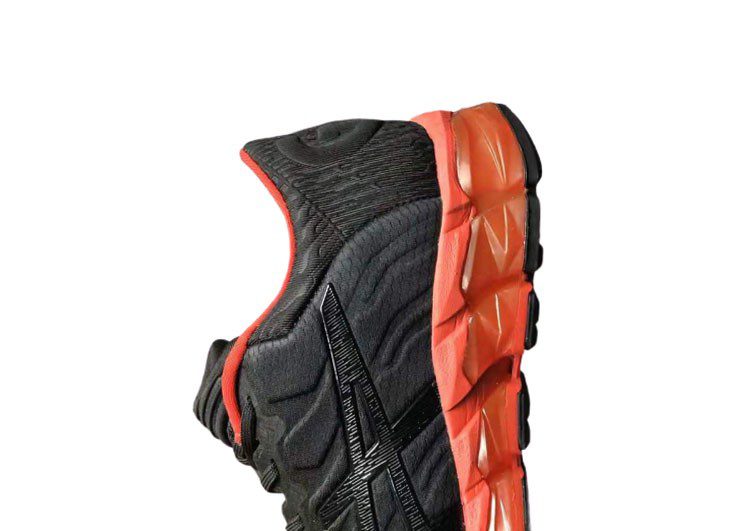 נעלי אסיקס-ASICS - Black & Light Red – תמונה 6
