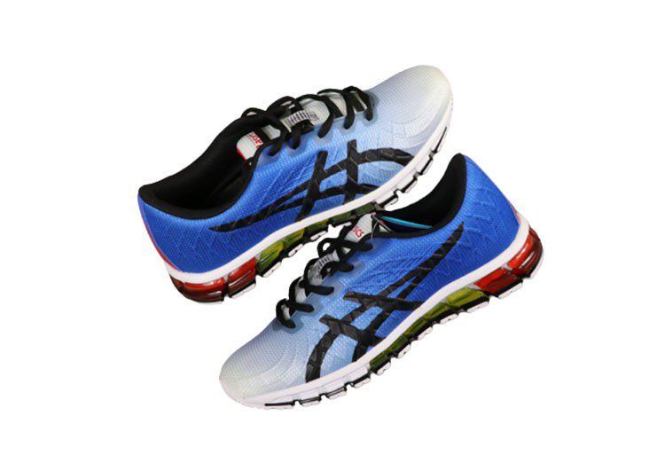 נעלי אסיקס-ASICS - Blue & White – תמונה 4