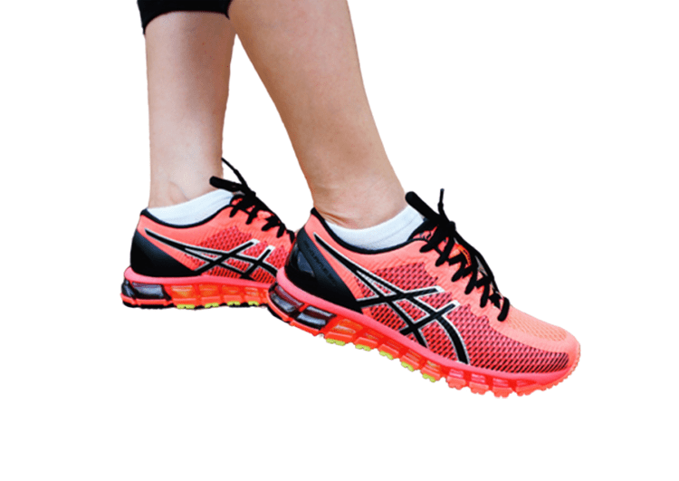 נעלי אסיקס-ASICS - Coral Pink Black – תמונה 6