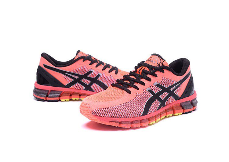 נעלי אסיקס-ASICS - Coral Pink Black – תמונה 2