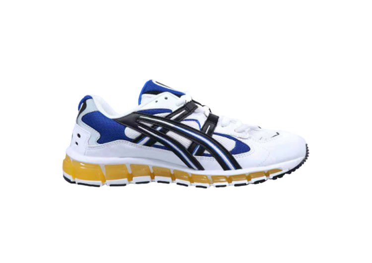 נעלי אסיקס-ASICS - GEL-KAYANO - White Blue Yellow – תמונה 2