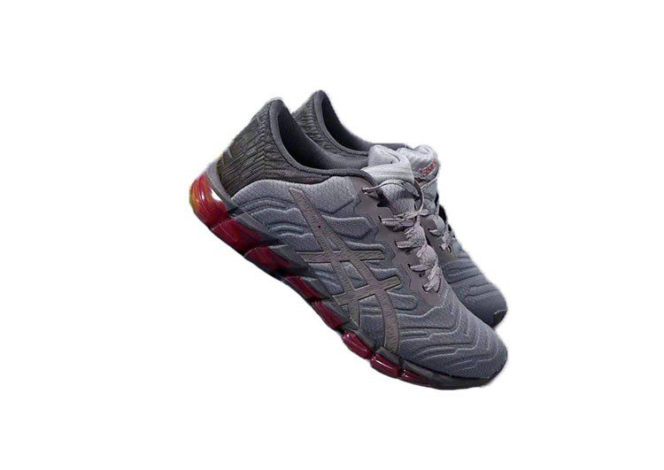 נעלי אסיקס-ASICS - GEL-QUANTUM - Gray Red – תמונה 4