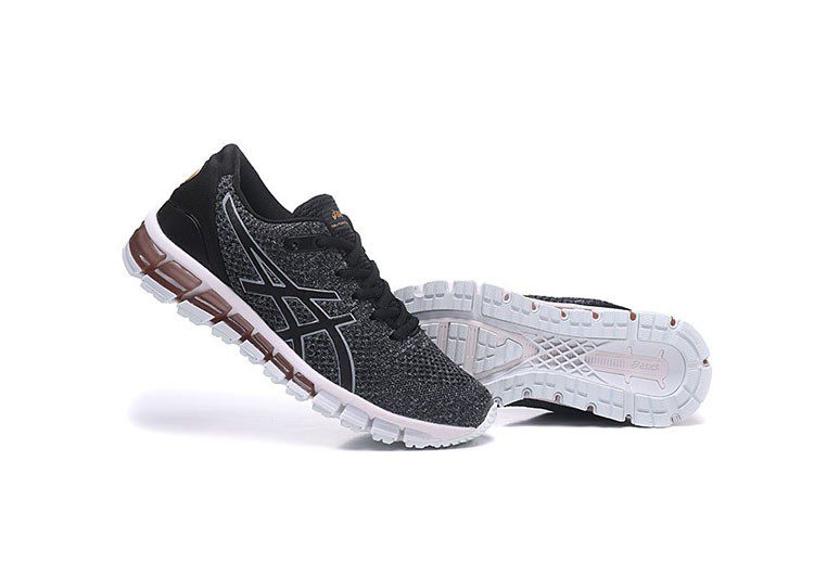 נעלי אסיקס-ASICS - KNIT 2 -Black Gray Red White – תמונה 3
