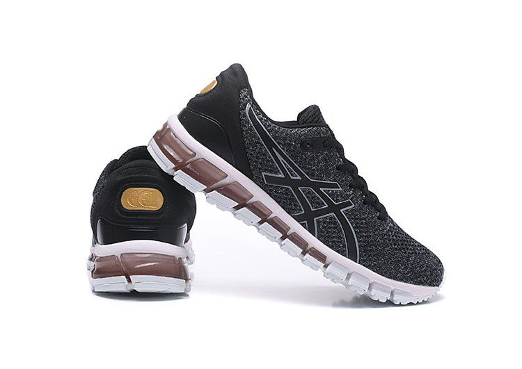 נעלי אסיקס-ASICS - KNIT 2 -Black Gray Red White – תמונה 4