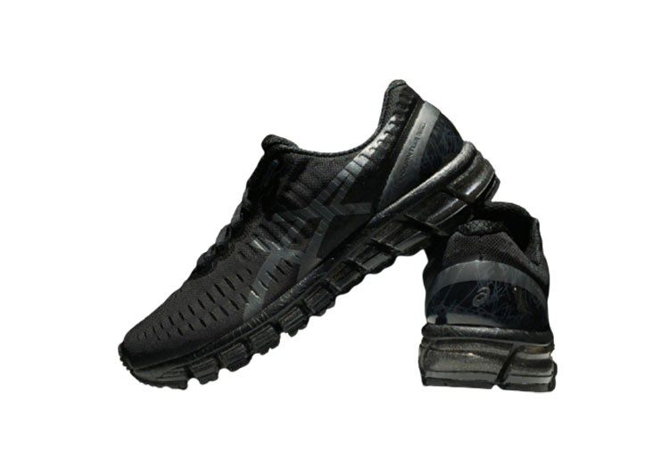 נעלי אסיקס-ASICS - Mesh - Black - Dark Border – תמונה 5