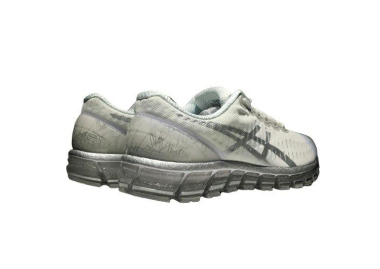נעלי אסיקס-ASICS - Mesh - Kidnapper - Silver Border – תמונה 8