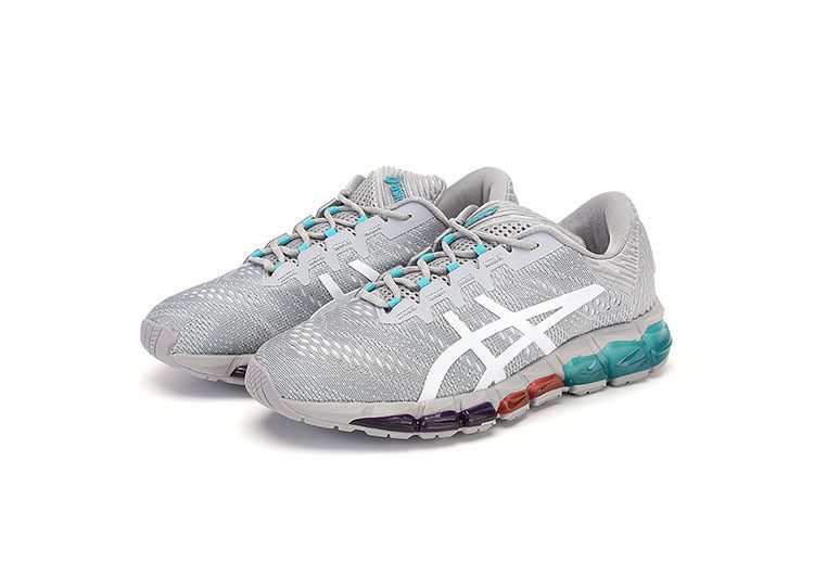 נעלי אסיקס-ASICS - QUANTUM - Acquard Noodles JCQ - Light Gray Blue - Female – תמונה 2