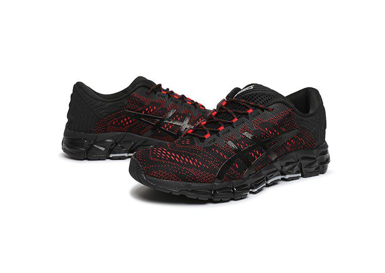 נעלי אסיקס-ASICS - QUANTUM - Jacquard Noodle JCQ -Black Red – תמונה 2