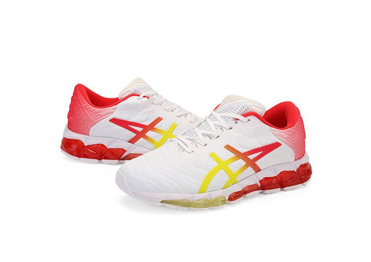 נעלי אסיקס-ASICS - QUANTUM - White - Powder – תמונה 3