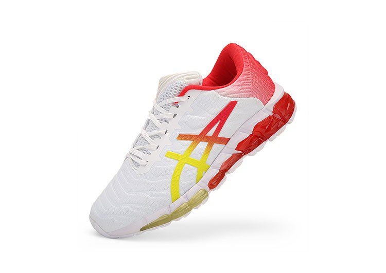 נעלי אסיקס-ASICS - QUANTUM - White - Powder – תמונה 6
