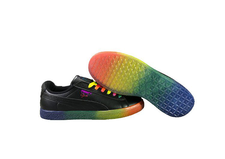 נעלי פומה-puma CLYDE PRIDE colorful casual sneakers-Black – תמונה 9