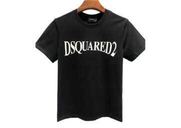 DSQUARED2 TSHIRT MEN SHORT-Black White Code Number
