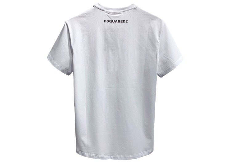 DSQUARED2 TSHIRT MEN SHORT - White Red & Black – תמונה 2