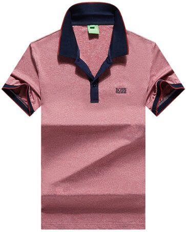 בוס-HUGO BOSS POLO TSHIRT MEN'S- Careys Pink