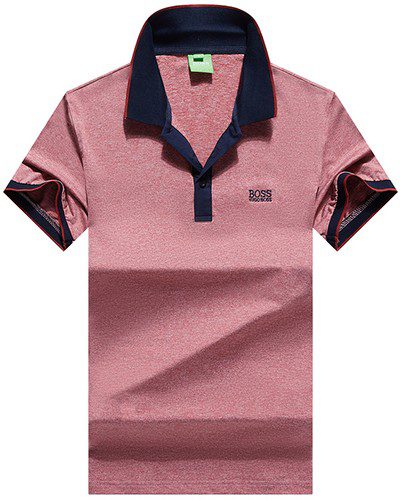 בוס-HUGO BOSS POLO TSHIRT MEN'S- Careys Pink