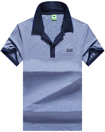 בוס-HUGO BOSS POLO TSHIRT MEN'S- Rock Blue