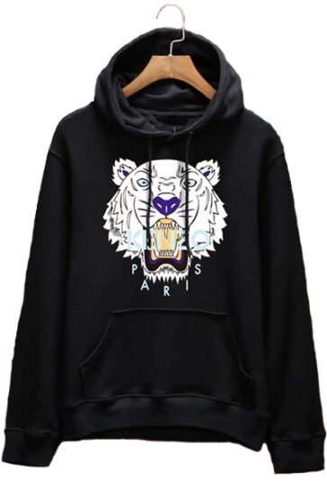 קנזו-KENZO קנזו קפוצ'ונים לגברים ונשים-BLACK