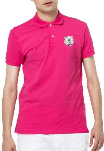 KENZO-קנזו חולצות פולו שרוול קצר לגברים - Pink