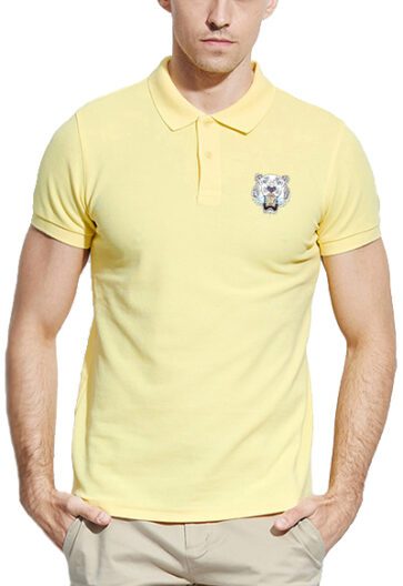 KENZO-קנזו חולצות פולו שרוול קצר לגברים - Yellow