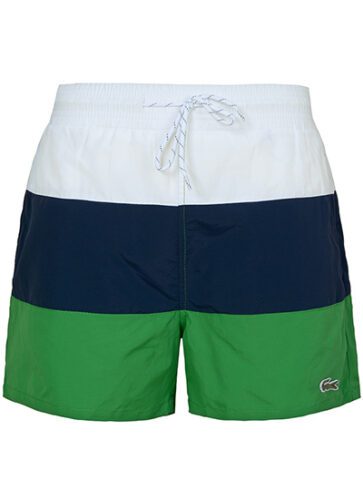 לקוסט-LACOSTE SWIM BEACH MEN - Big-Stone & Green