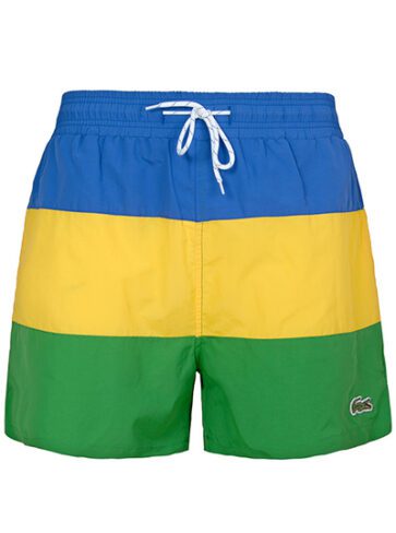לקוסט-LACOSTE SWIM BEACH MEN - Yellow - Green - Blue