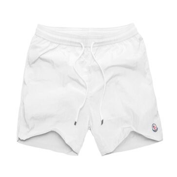 MONCLER SWIM SHORT WHITE