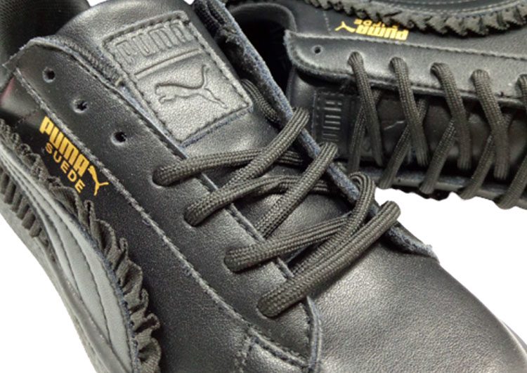 נעלי פומה-PUMA Basket Lace Black Gold Label Casual Sneakers – תמונה 10