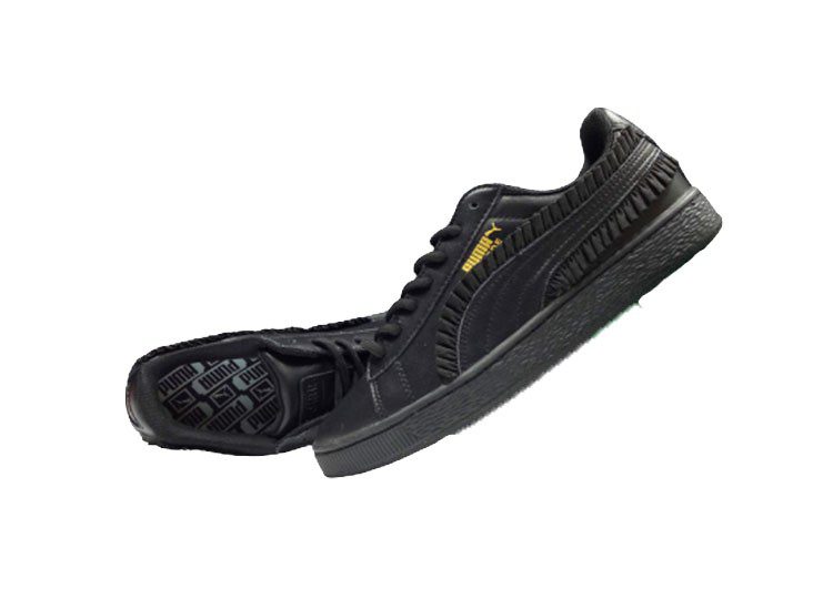 נעלי פומה-PUMA Basket Lace Black Gold Label Casual Sneakers – תמונה 3
