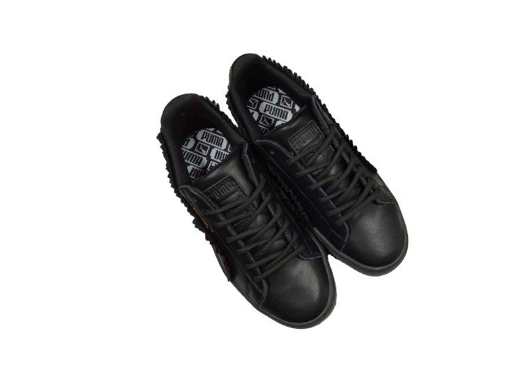 נעלי פומה-PUMA Basket Lace Black Gold Label Casual Sneakers – תמונה 7