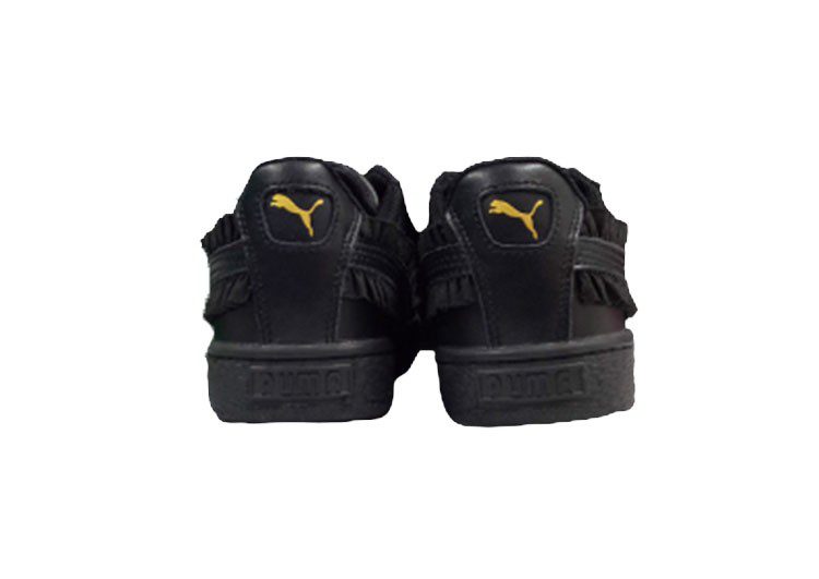 נעלי פומה-PUMA Basket Lace Black Gold Label Casual Sneakers – תמונה 8