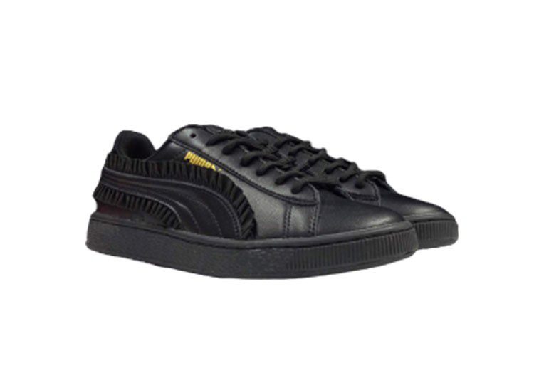 נעלי פומה-PUMA Basket Lace Black Gold Label Casual Sneakers – תמונה 6