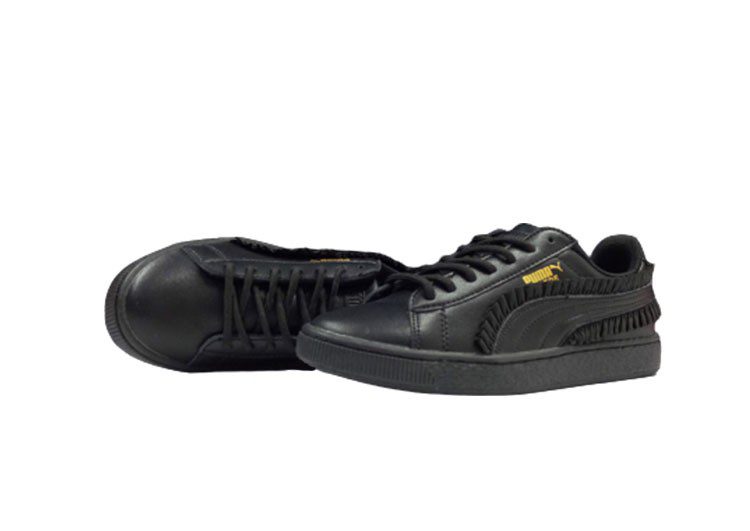 נעלי פומה-PUMA Basket Lace Black Gold Label Casual Sneakers – תמונה 5