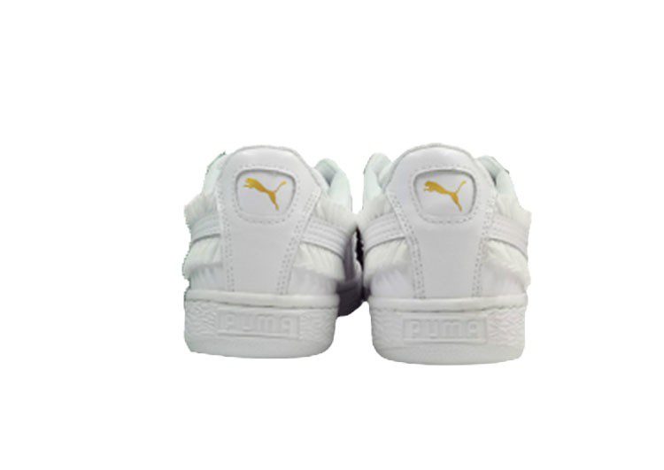נעלי פומה-PUMA Basket Lace White Gold Label Casual Sneakers – תמונה 7