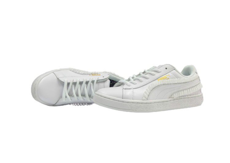 נעלי פומה-PUMA Basket Lace White Gold Label Casual Sneakers – תמונה 6