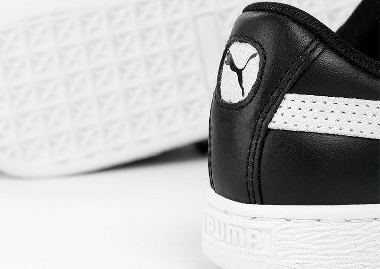 נעלי פומה- PUMA basket heart rihanna leather -Black and White – תמונה 9