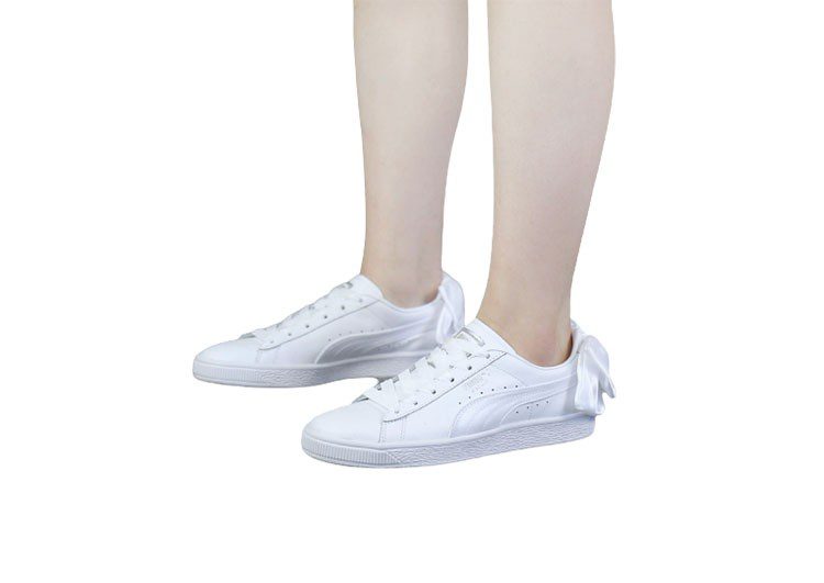 נעלי פומה- PUMA basket heart rihanna leather -Titan White – תמונה 10