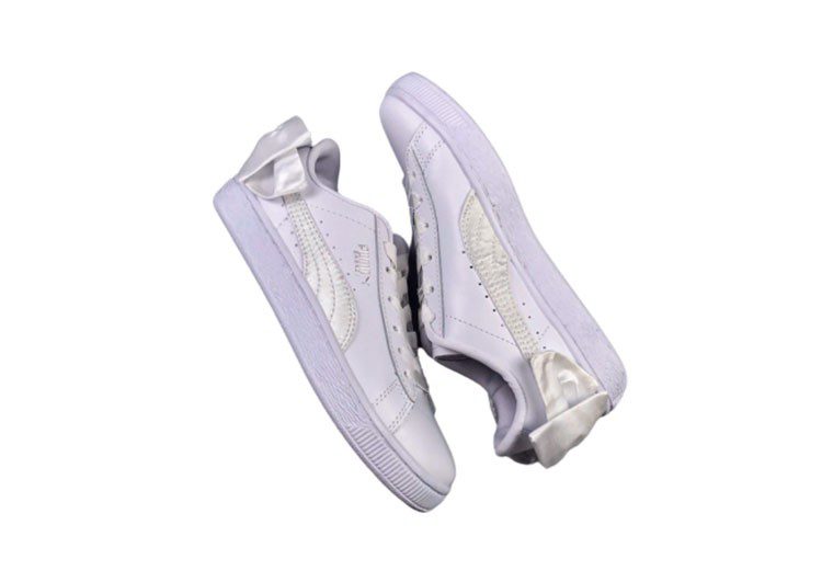 נעלי פומה- PUMA basket heart rihanna leather -Titan White – תמונה 2