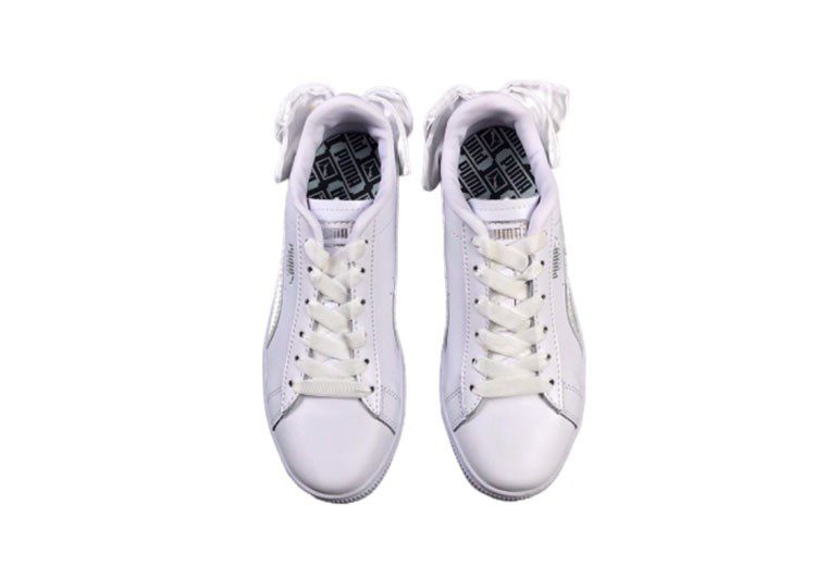נעלי פומה- PUMA basket heart rihanna leather -Titan White – תמונה 3