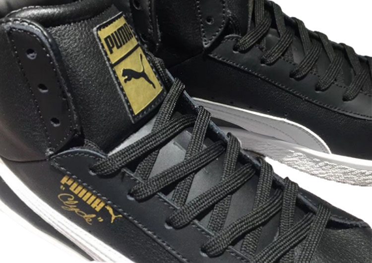 נעלי פומה- PUMA full leather high-top sneakers-Black – תמונה 5