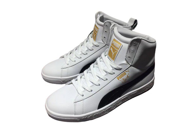 נעלי פומה- PUMA full leather high-top sneakers-Gainsboro – תמונה 3